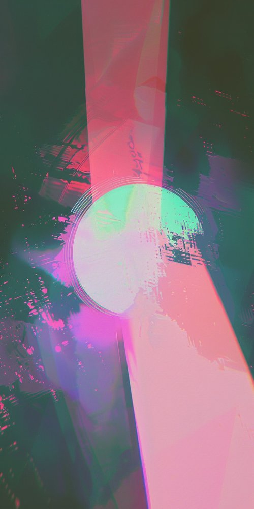Abstract colorful digital glitch wallpaper