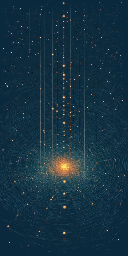 A poster with a large number of stars wallpaper