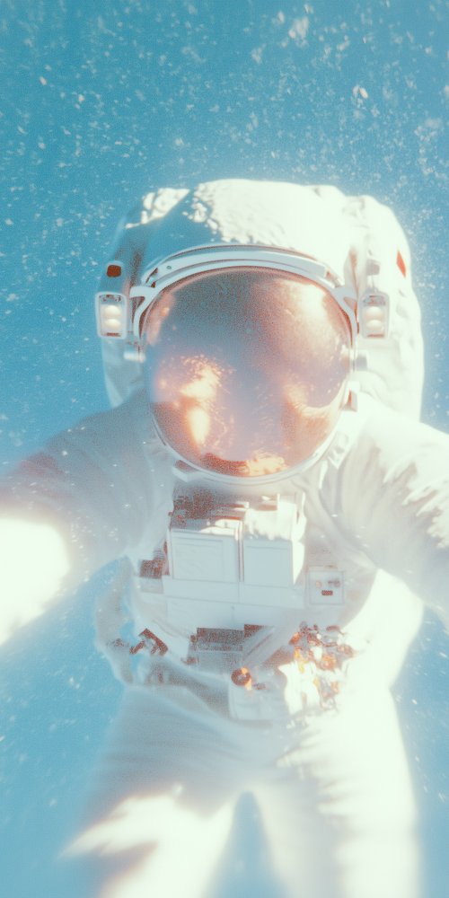 Astronaut in space suit wallpaper