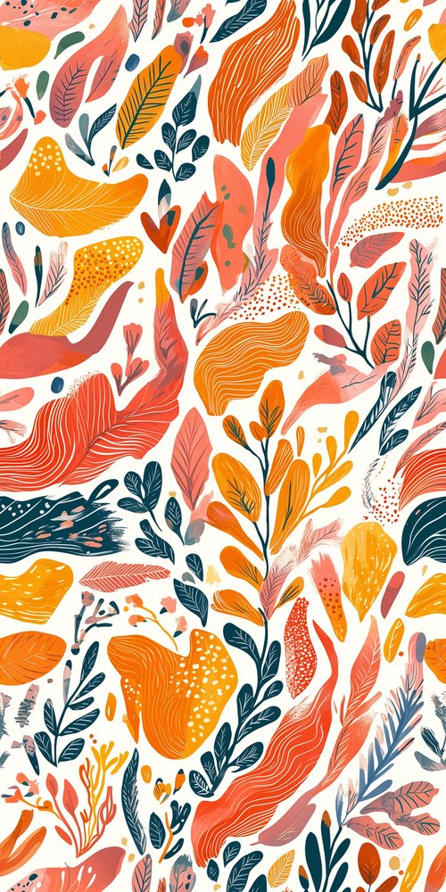 Colorful and beautiful boho seamless pattern wallpaper