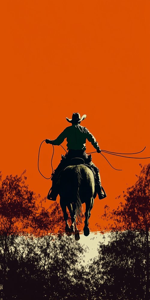 A man riding a horse wallpaper