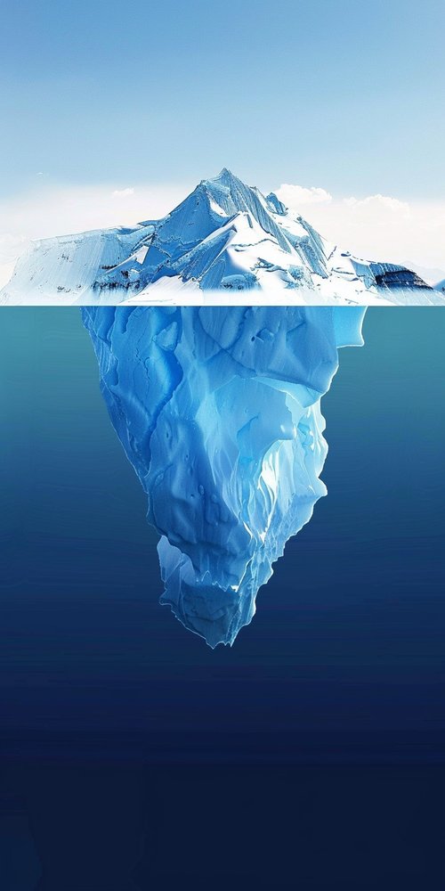 iceberg_above_below_water wallpaper