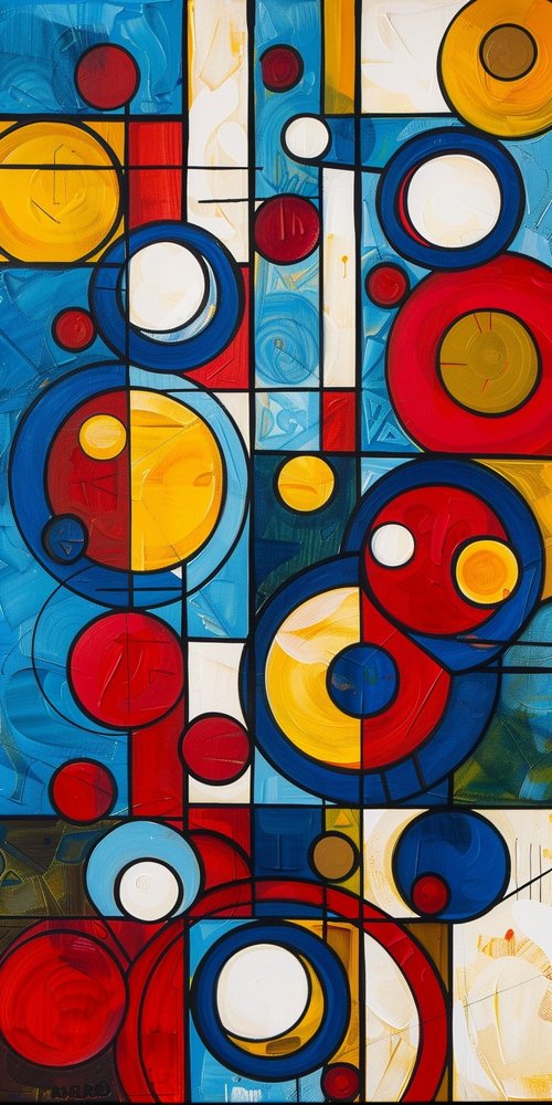 Abstract geometric artwork wallpaper