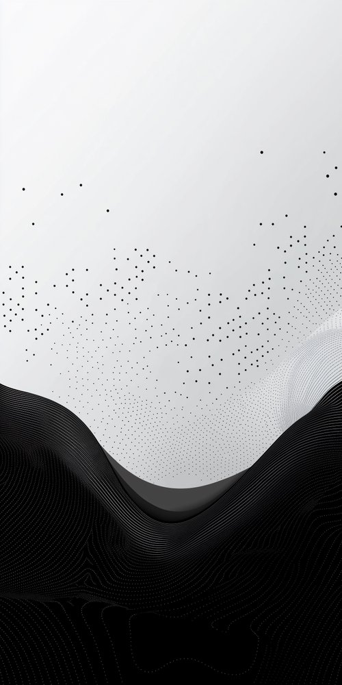 A black and white abstract background with dots wallpaper