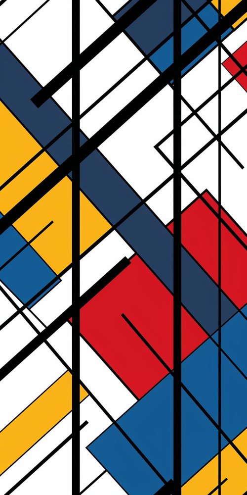 Abstract geometric pattern colorful rectangles wallpaper