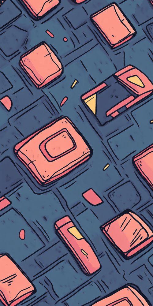 Abstract pattern with geometric shapes wallpaper