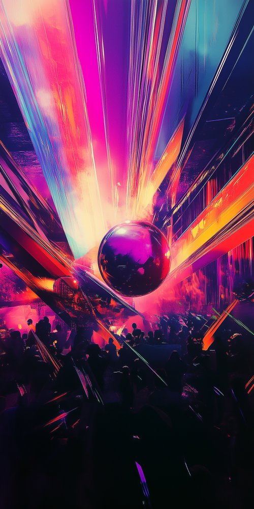 Vibrant abstract light display wallpaper