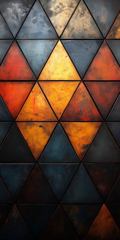 Geometric pattern with triangles wallpaper