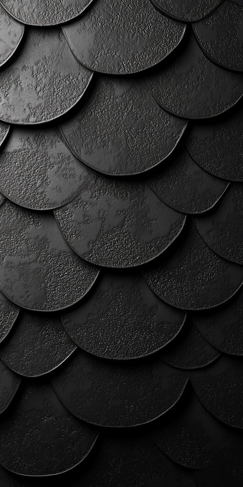 Black textured overlapping circles wallpaper