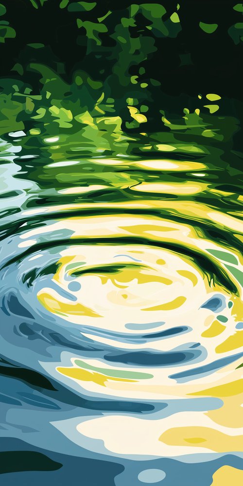 Abstract water ripple illustration wallpaper