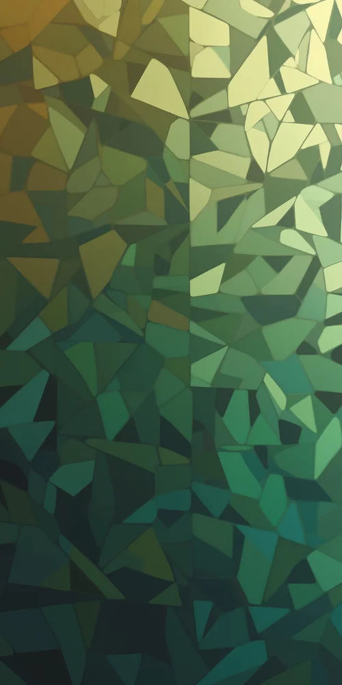 A green and yellow abstract background with small triangles wallpaper