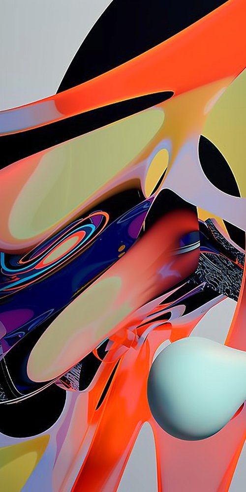 Abstract colorful digital artwork wallpaper