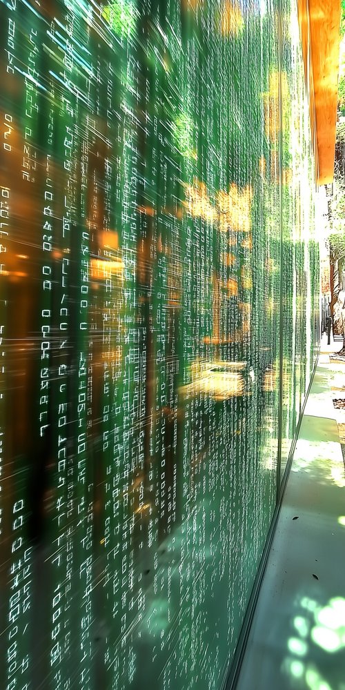 A wall of numbers wallpaper
