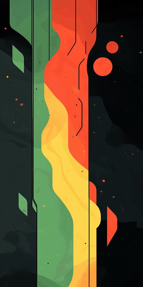 Abstract geometric design colorful wallpaper