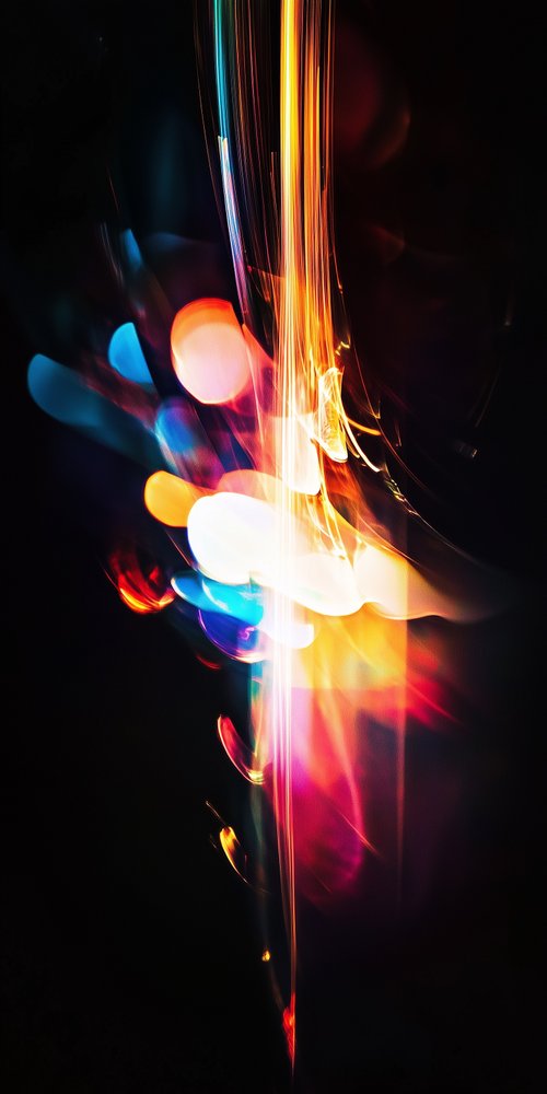 Abstract colorful light streaks wallpaper