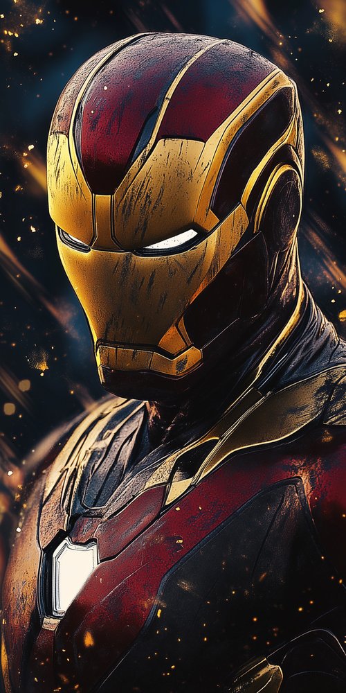 Iron man in detailed armor wallpaper