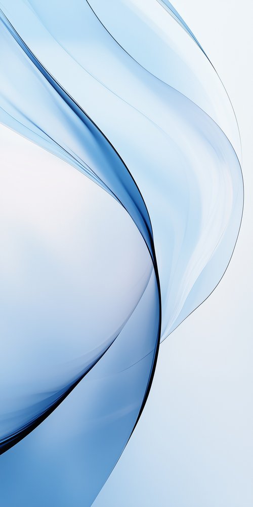 Abstract blue flowing curves wallpaper