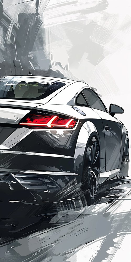 Sports car artwork wallpaper