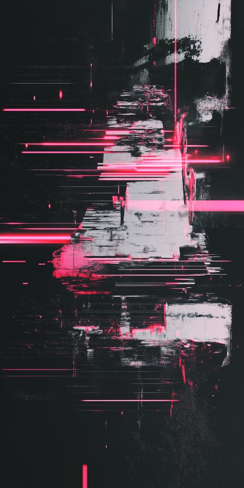 Abstract glitch art design
