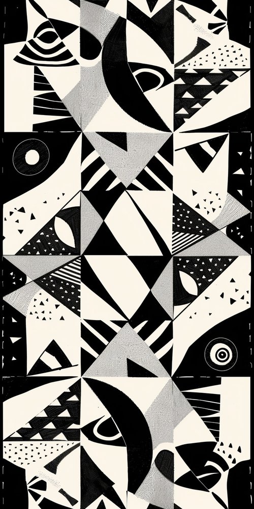 Abstract geometric pattern wallpaper
