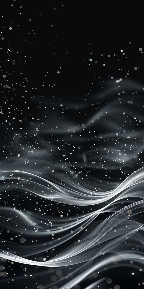 Cosmic waves and stars wallpaper