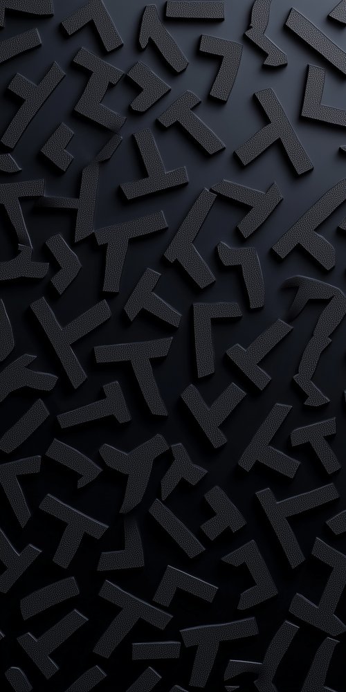 Black textured abstract shapes wallpaper
