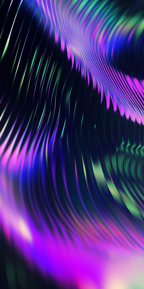 Colorful abstract wavy pattern wallpaper