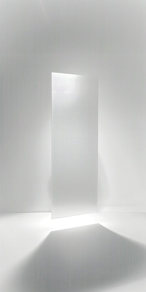 White door open with light wallpaper