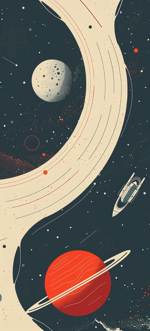 Space artwork planets spaceship wallpaper