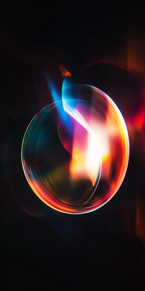 Abstract colorful light swirl wallpaper