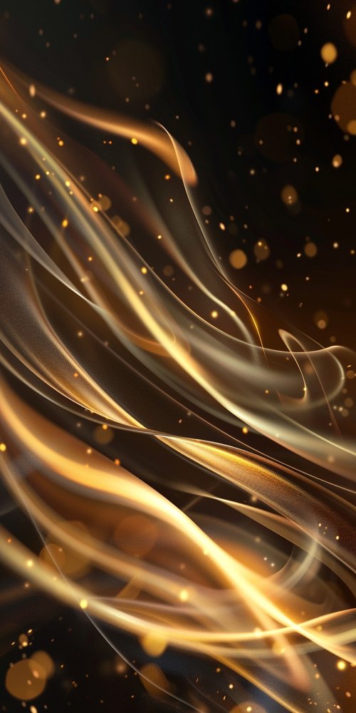 Golden light streaks wallpaper