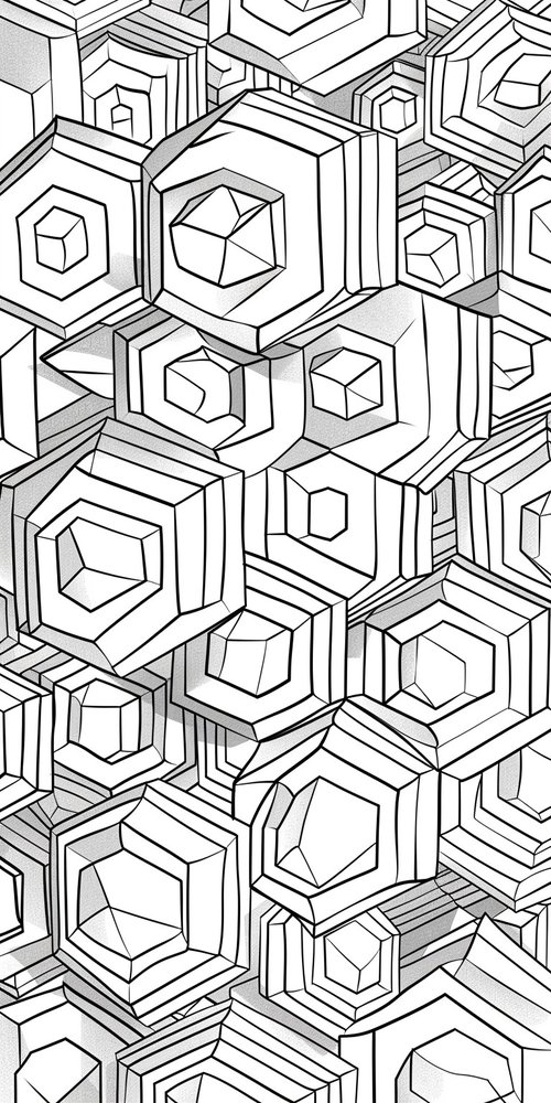 Geometric pattern design wallpaper