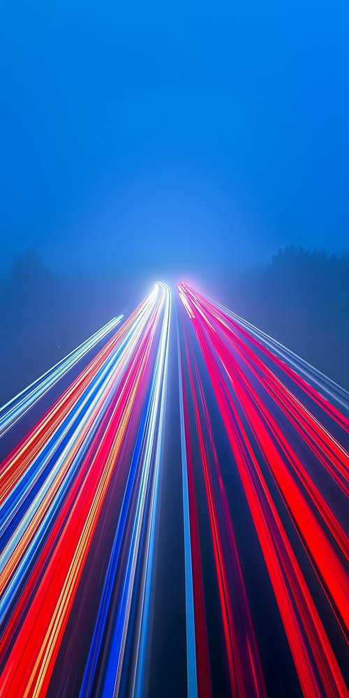 Inside the dynamic blurred lights trails wallpaper
