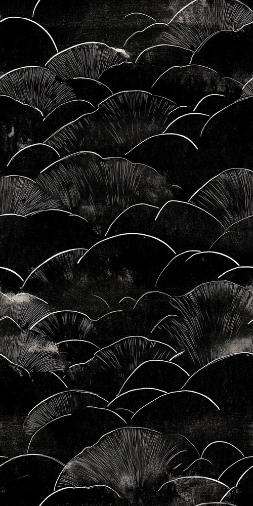 Black and white abstract pattern wallpaper
