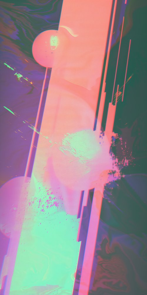 A colorful abstract background with a pink and blue hue wallpaper