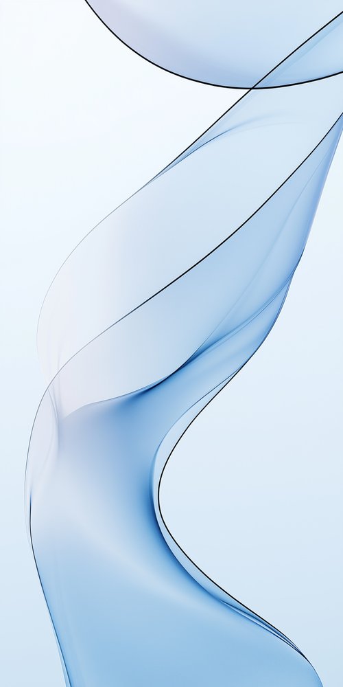 Abstract blue flowing lines wallpaper