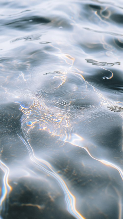 Rippling water with reflections wallpaper