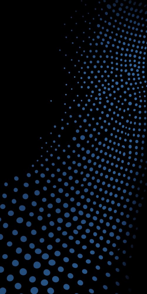 Blue dots on a black background a vector graphic wallpaper