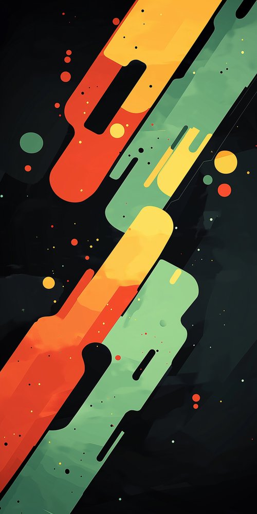 Abstract geometric shapes colorful wallpaper