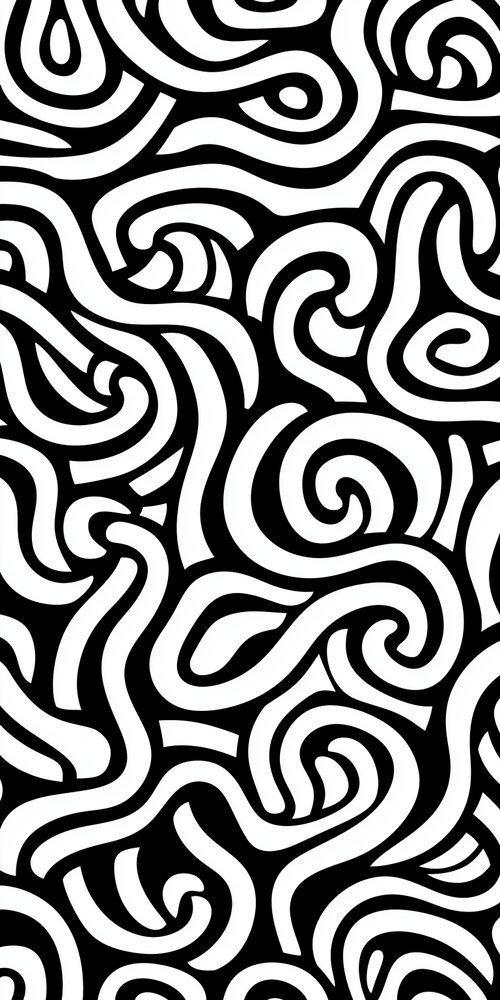 Abstract black and white pattern wallpaper
