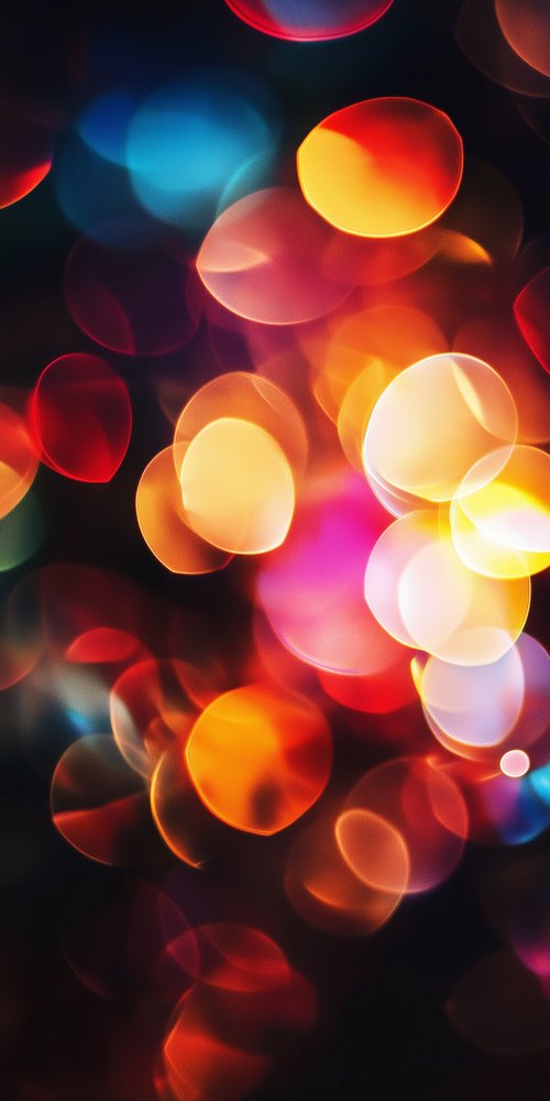 Colorful bokeh light circles 1 wallpaper