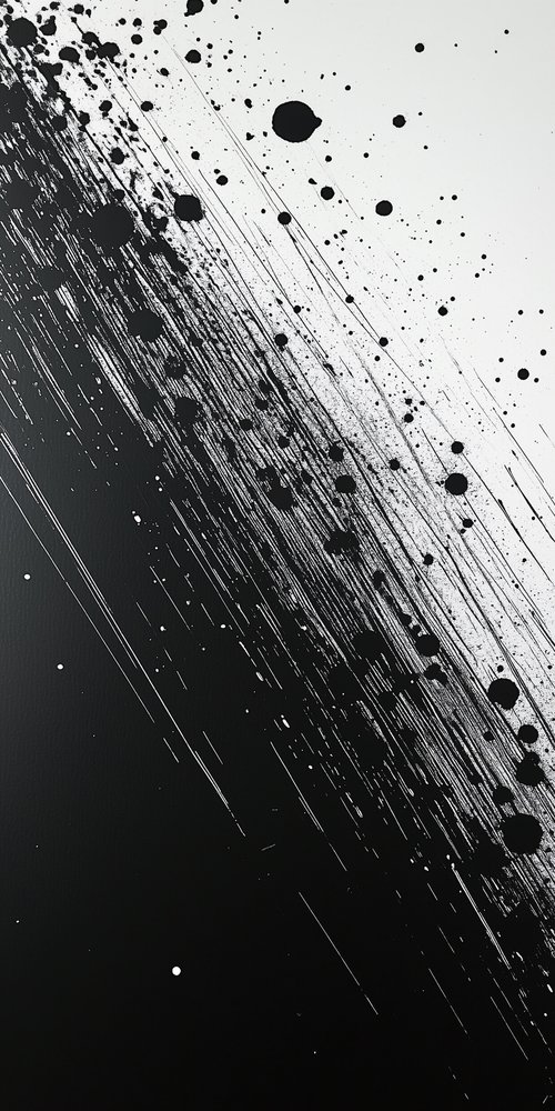 A black and white background with a lot of black and white spots wallpaper