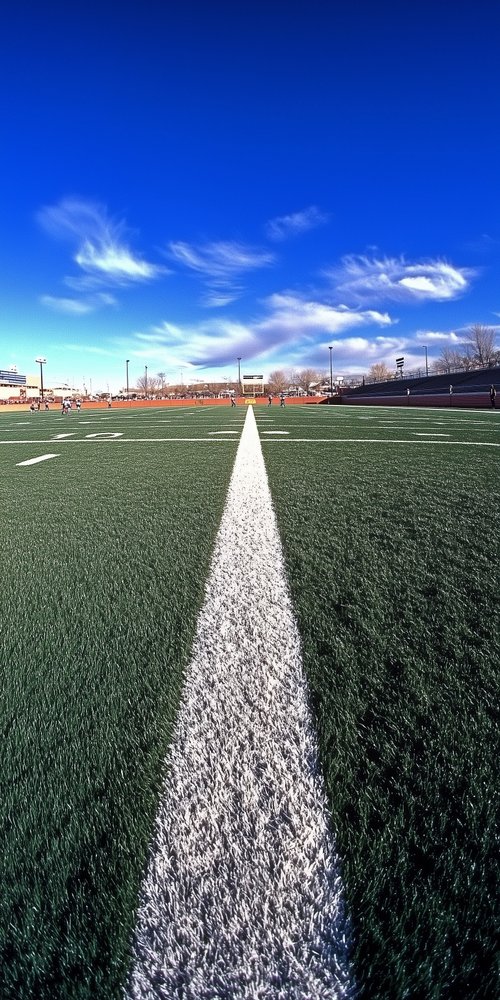A white line on the field wallpaper