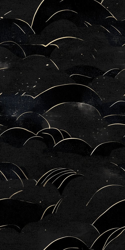 Abstract black and gold pattern wallpaper