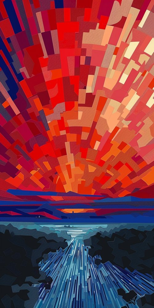 The beach at sunset. wallpaper