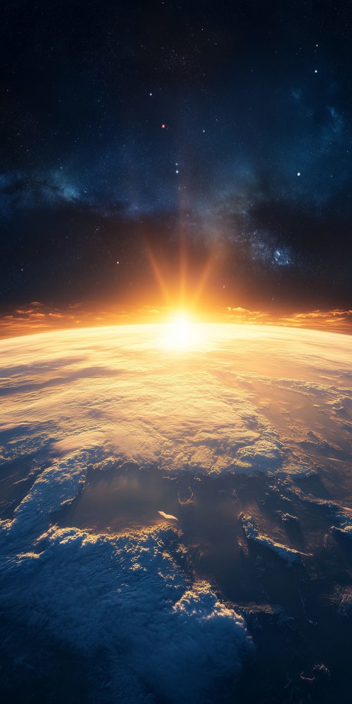 A view of the earth from space wallpaper