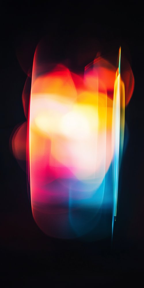 Abstract colorful light shapes wallpaper