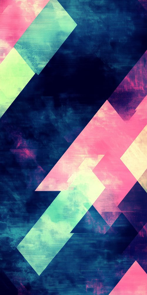 Abstract geometric shapes colorful-1 wallpaper