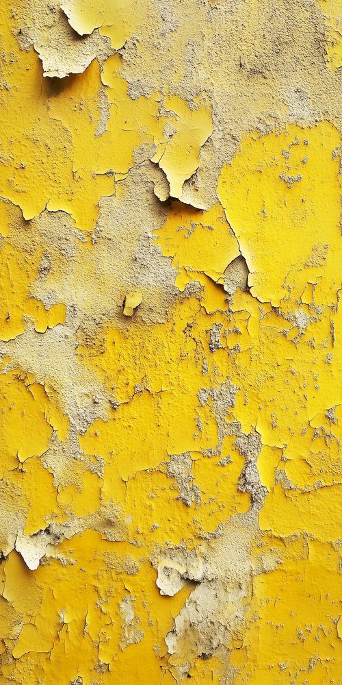 Yellow painted wall wallpaper