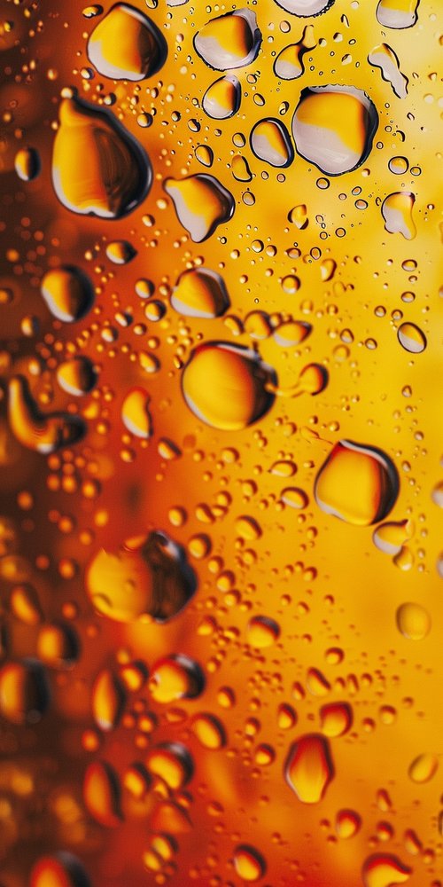 Orange liquid drops texture wallpaper